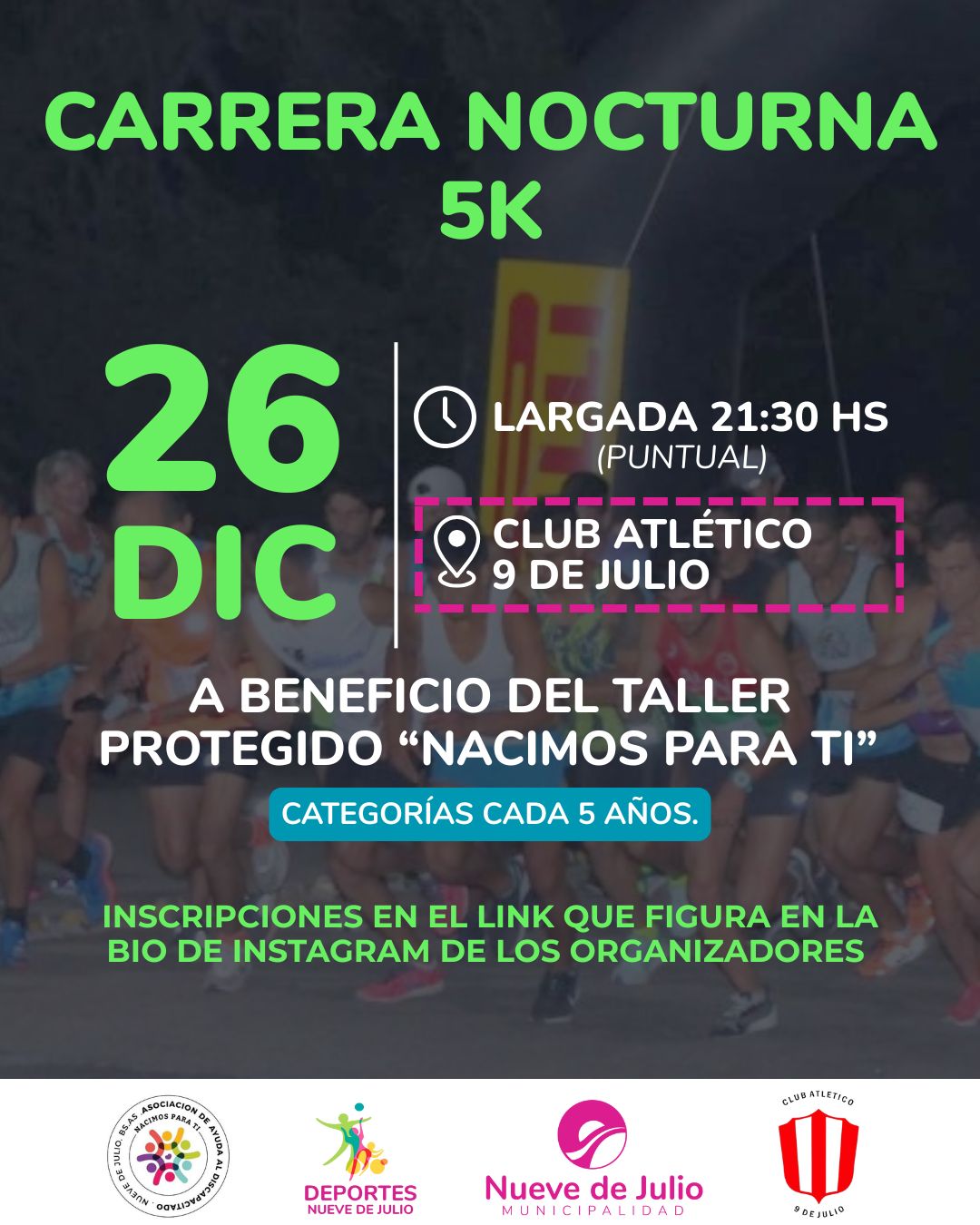 LLEGA LA CARRERA NOCTURNA 5K